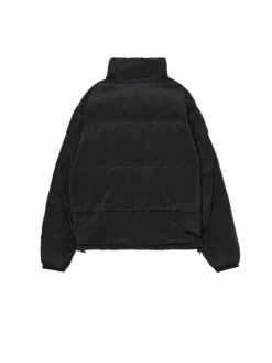 Outlet Cropp Czarna kurtka puffer ze stójką czarny
