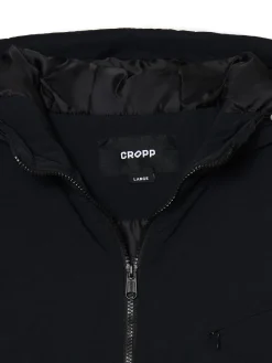 Outlet Cropp Czarna kurtka z kapturem czarny
