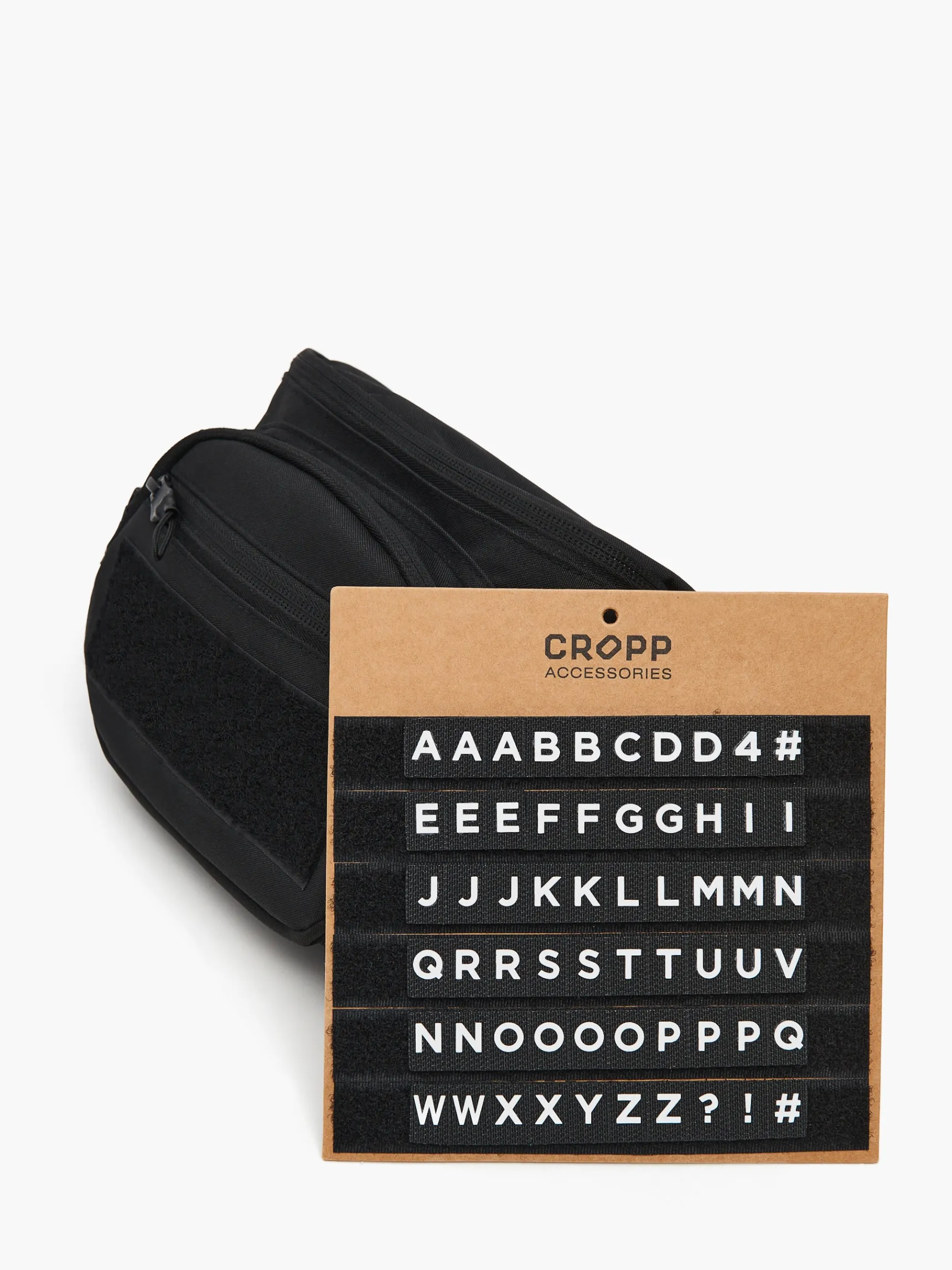 New Cropp Czarna nerka z personalizowanym napisem czarny