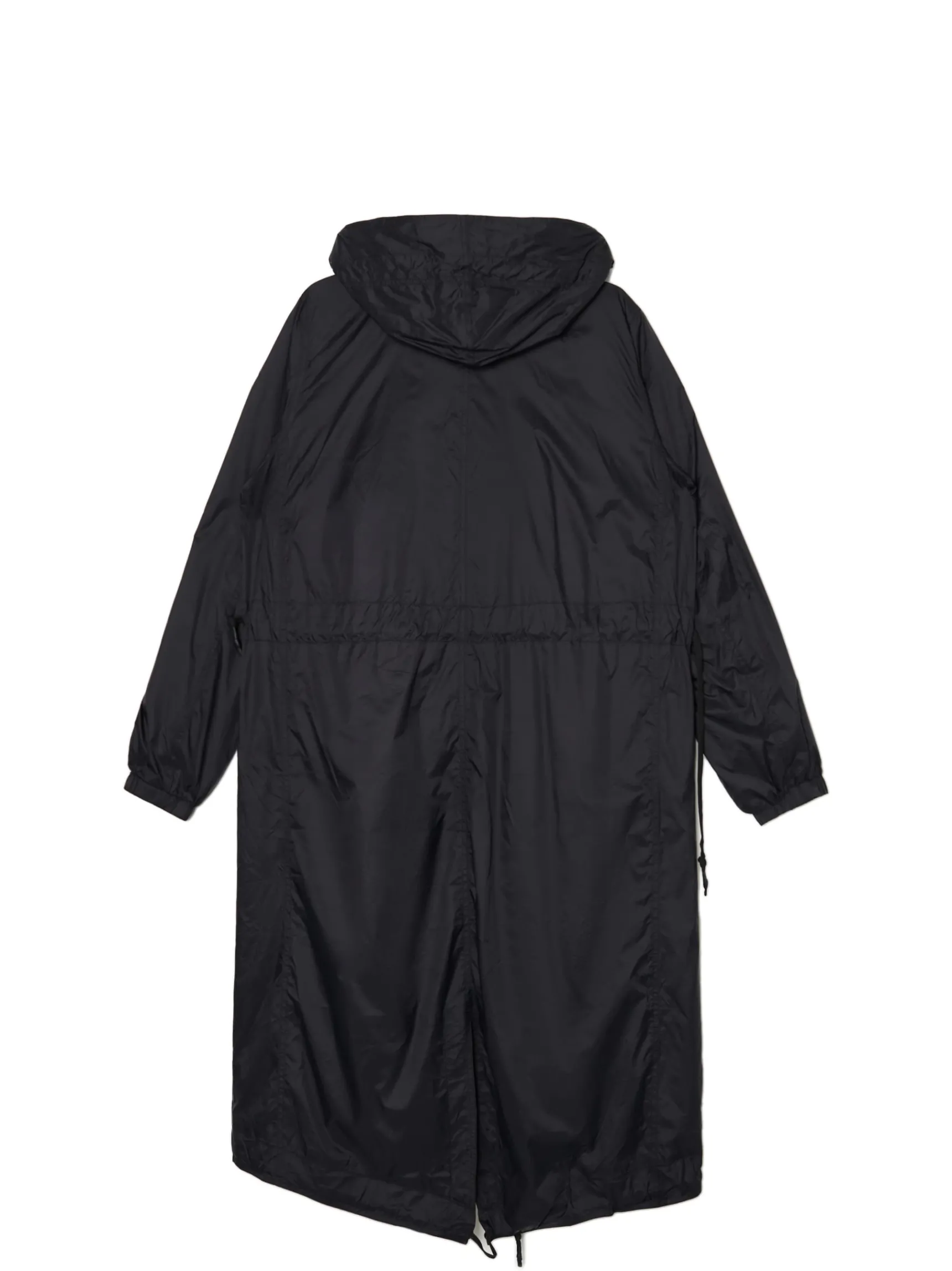 Outlet Cropp Czarna parka z kapturem czarny