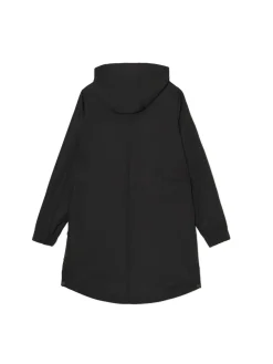 Best Cropp Czarna parka z kapturem czarny