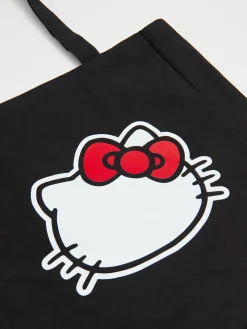 Hot Cropp Czarna płócienna torba Hello Kitty czarny