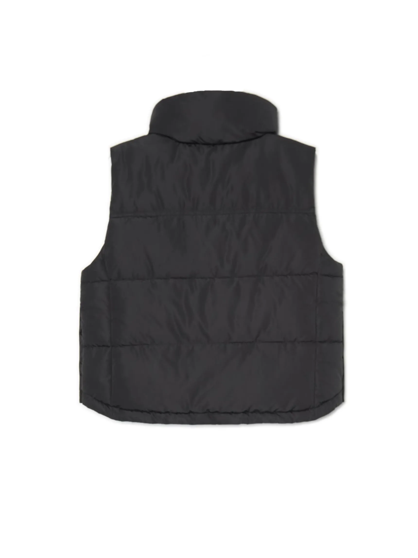 New Cropp Czarna pikowana kamizelka czarny