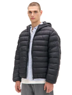 Hot Cropp Czarna pikowana kurtka basic czarny