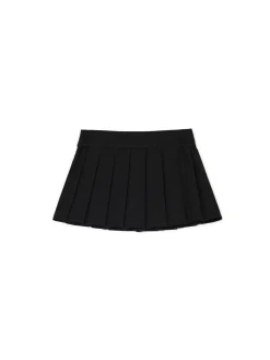 Online Cropp Czarna plisowana spódnica mini czarny