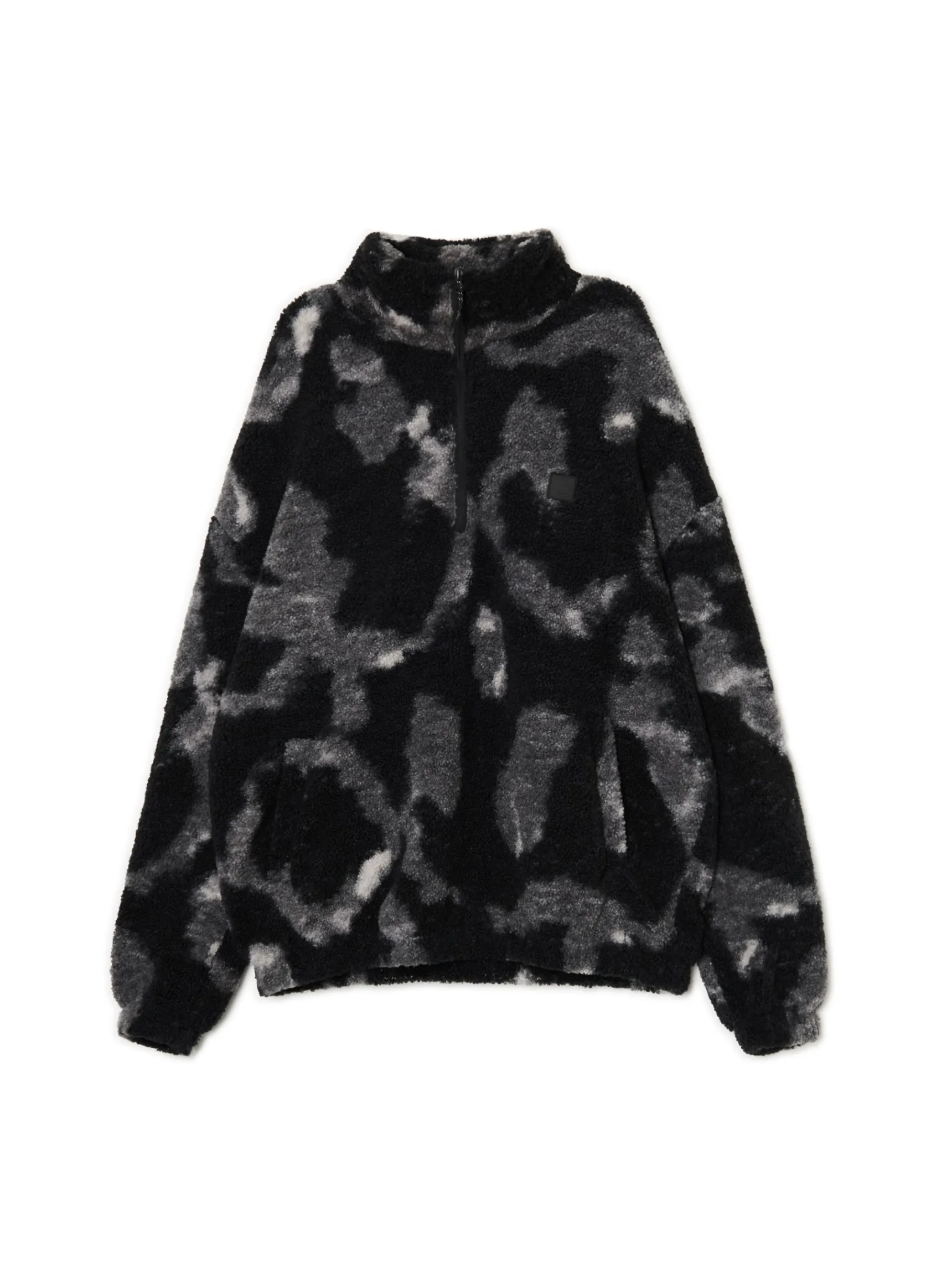 New Cropp Czarna polarowa bluza ze stójką czarny