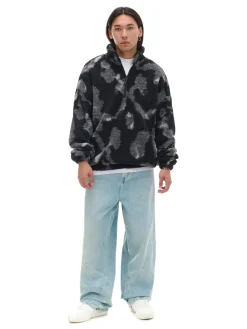 New Cropp Czarna polarowa bluza ze stójką czarny