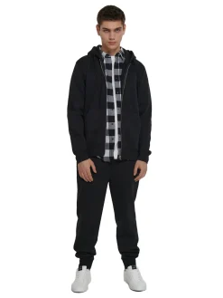 Hot Cropp Czarna rozpinana bluza czarny