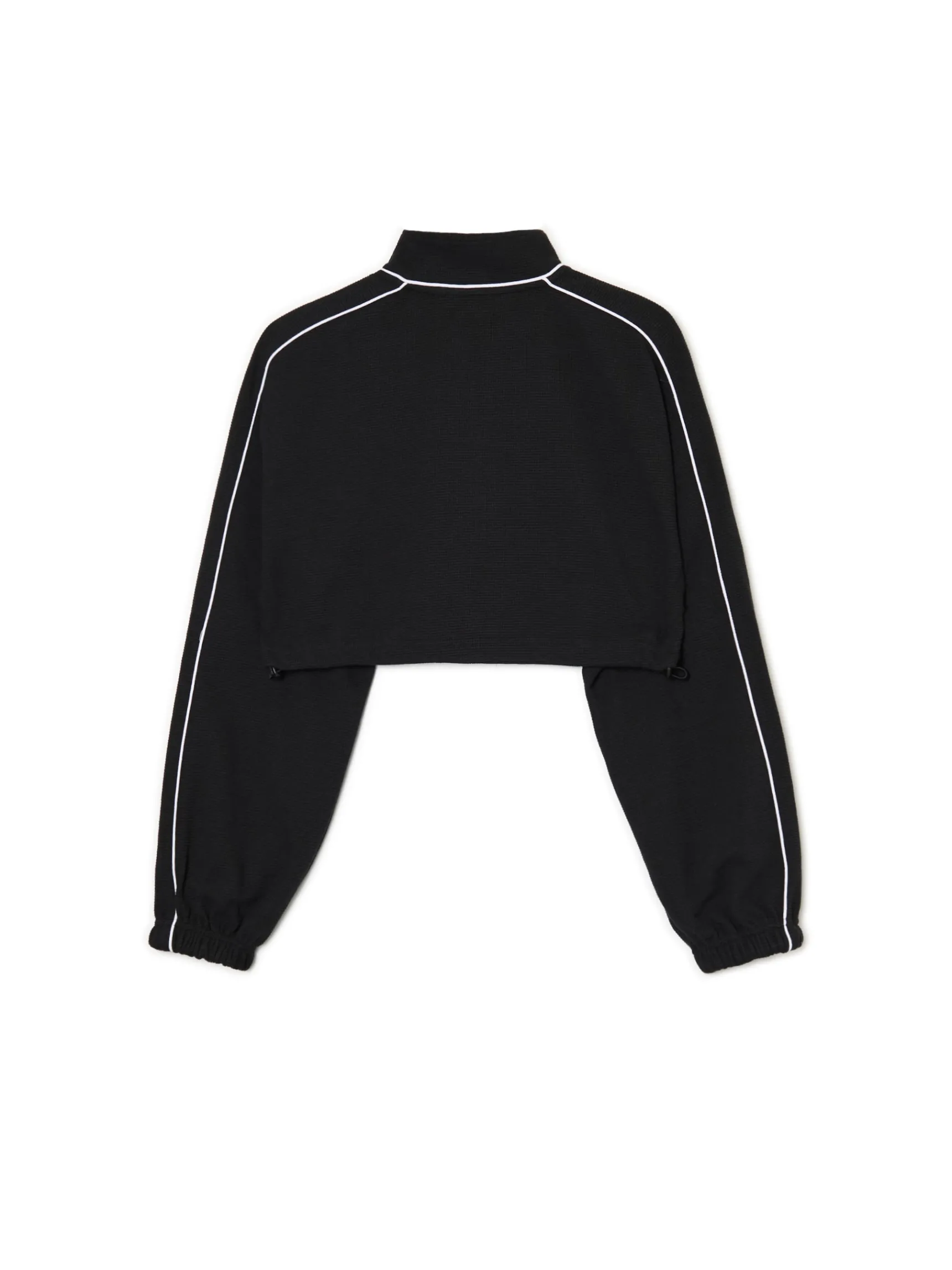 Online Cropp Czarna rozpinana bluza crop czarny