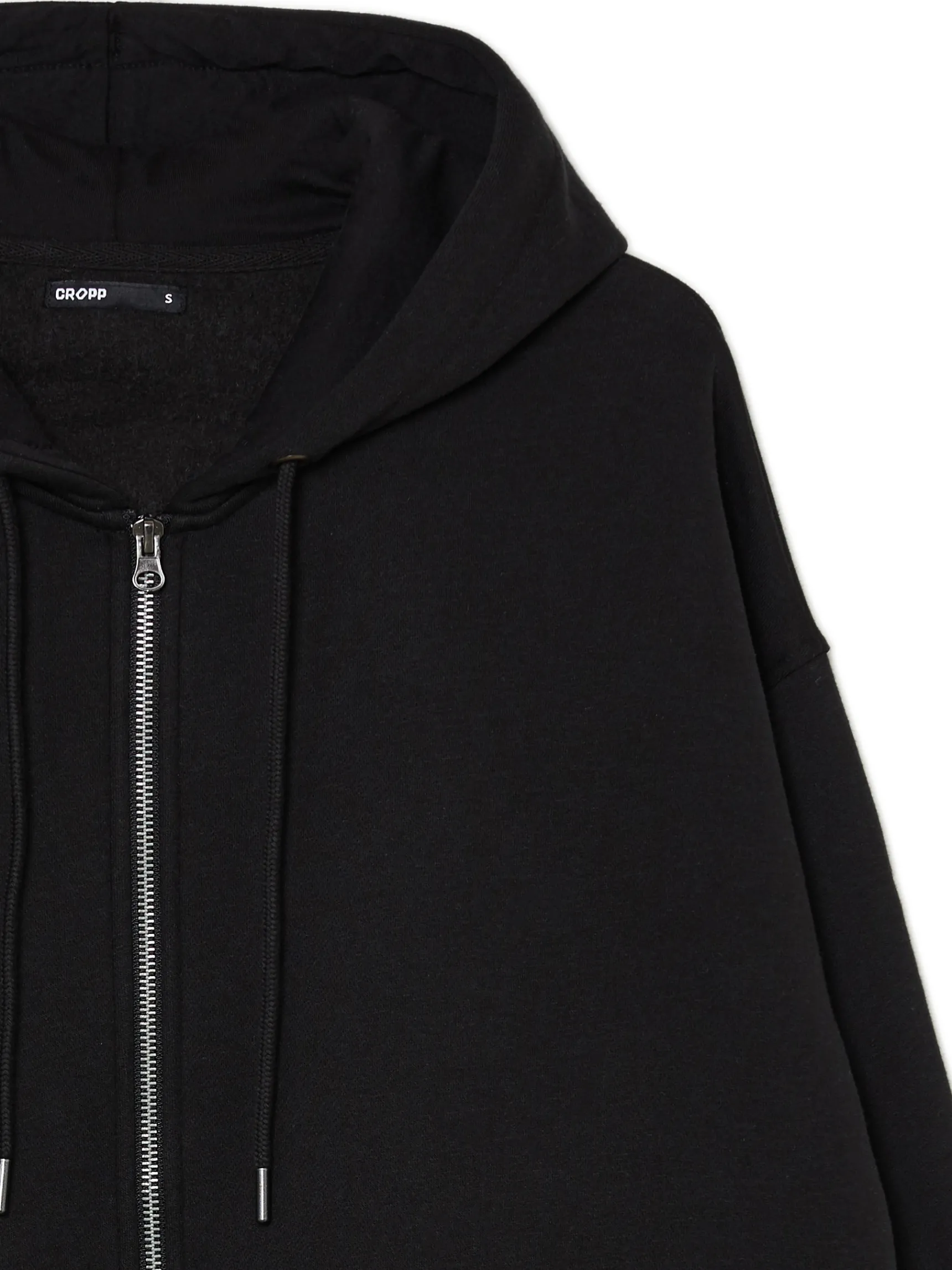 Online Cropp Czarna rozpinana bluza oversize czarny
