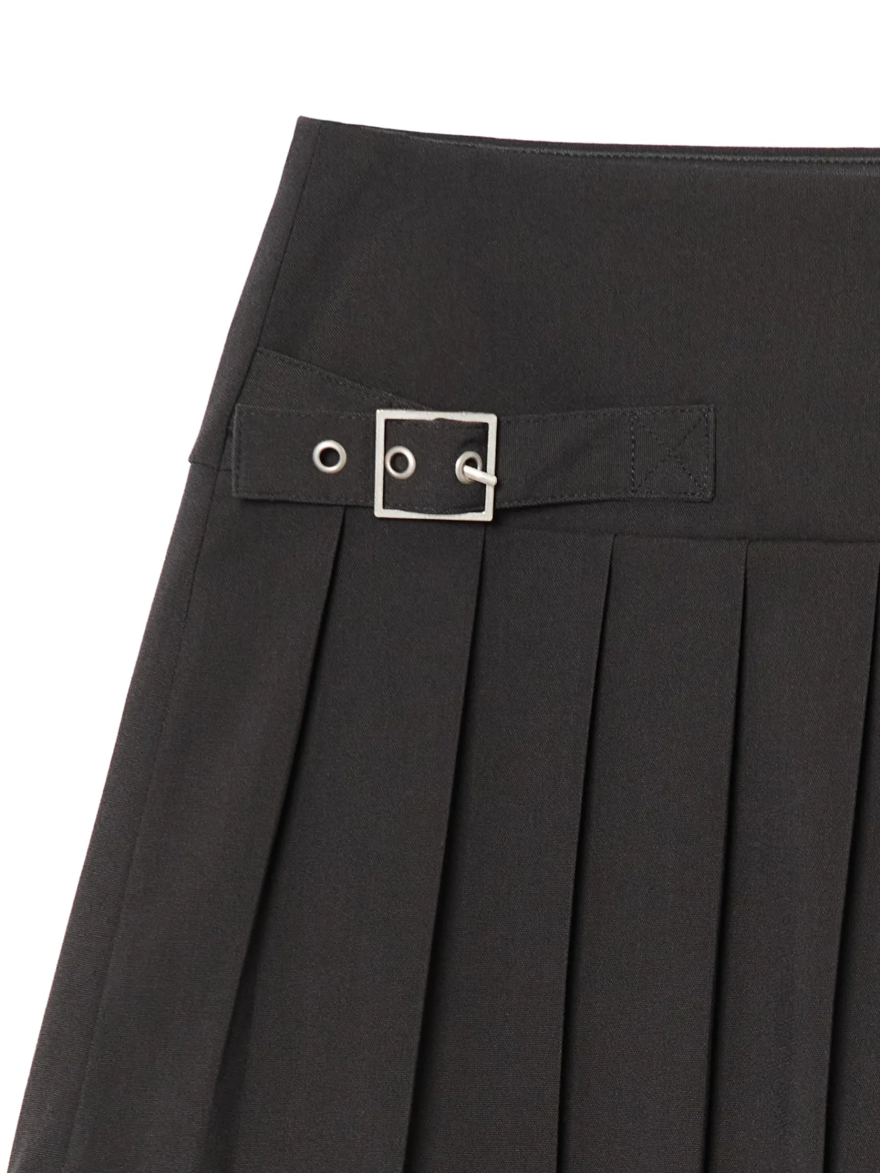 Clearance Cropp Czarna spódnica mini z plisami jasnyszary