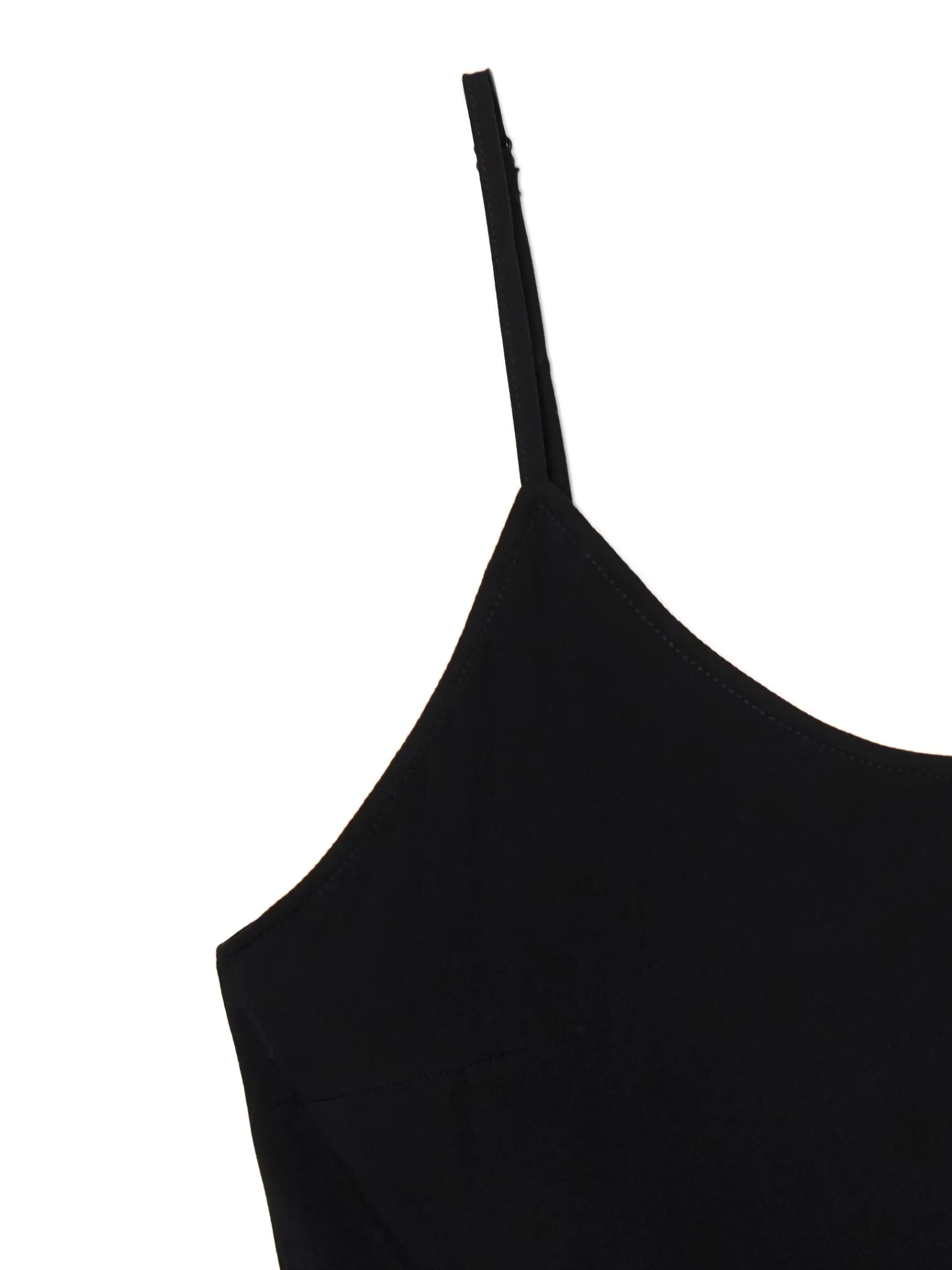 Hot Cropp Czarna sukienka maxi z wiskozy czarny
