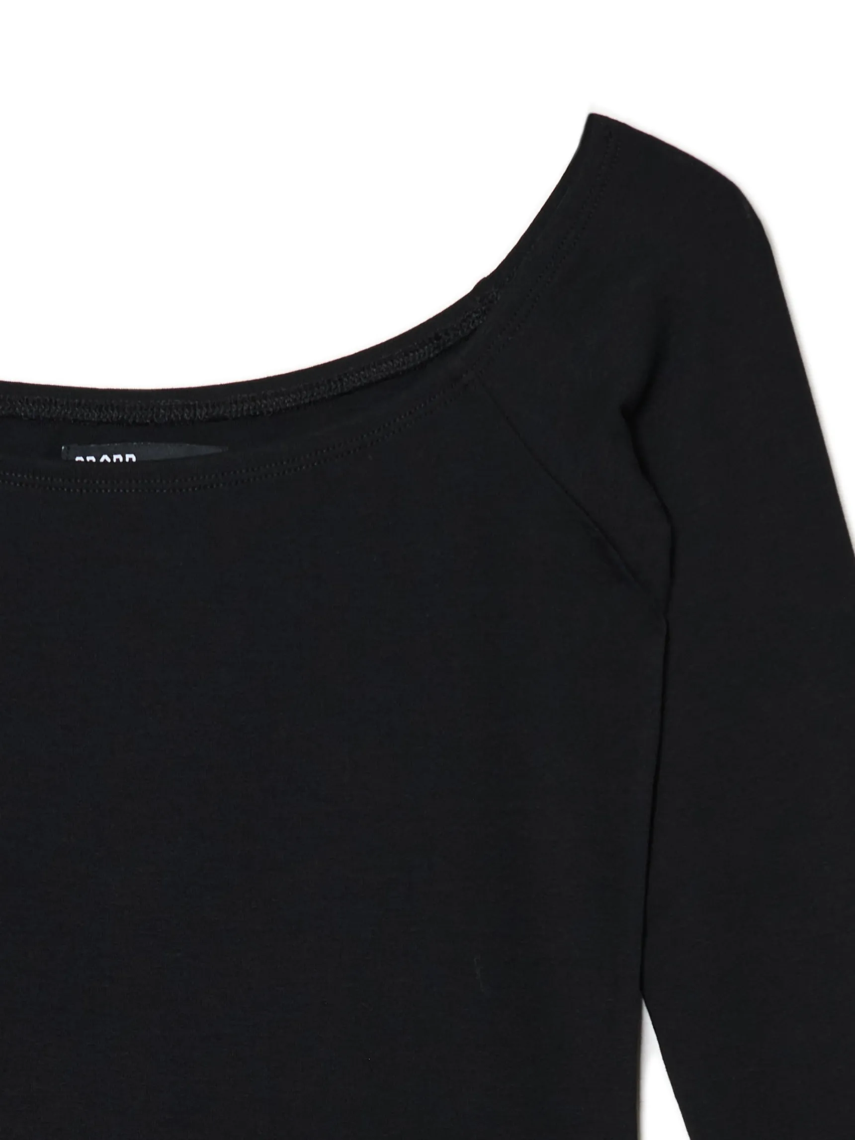 Hot Cropp Czarna sukienka mini z rękawami flare czarny