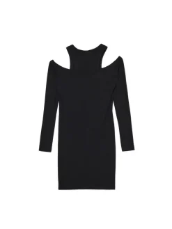 Best Cropp Czarna sukienka mini z wycięciami czarny
