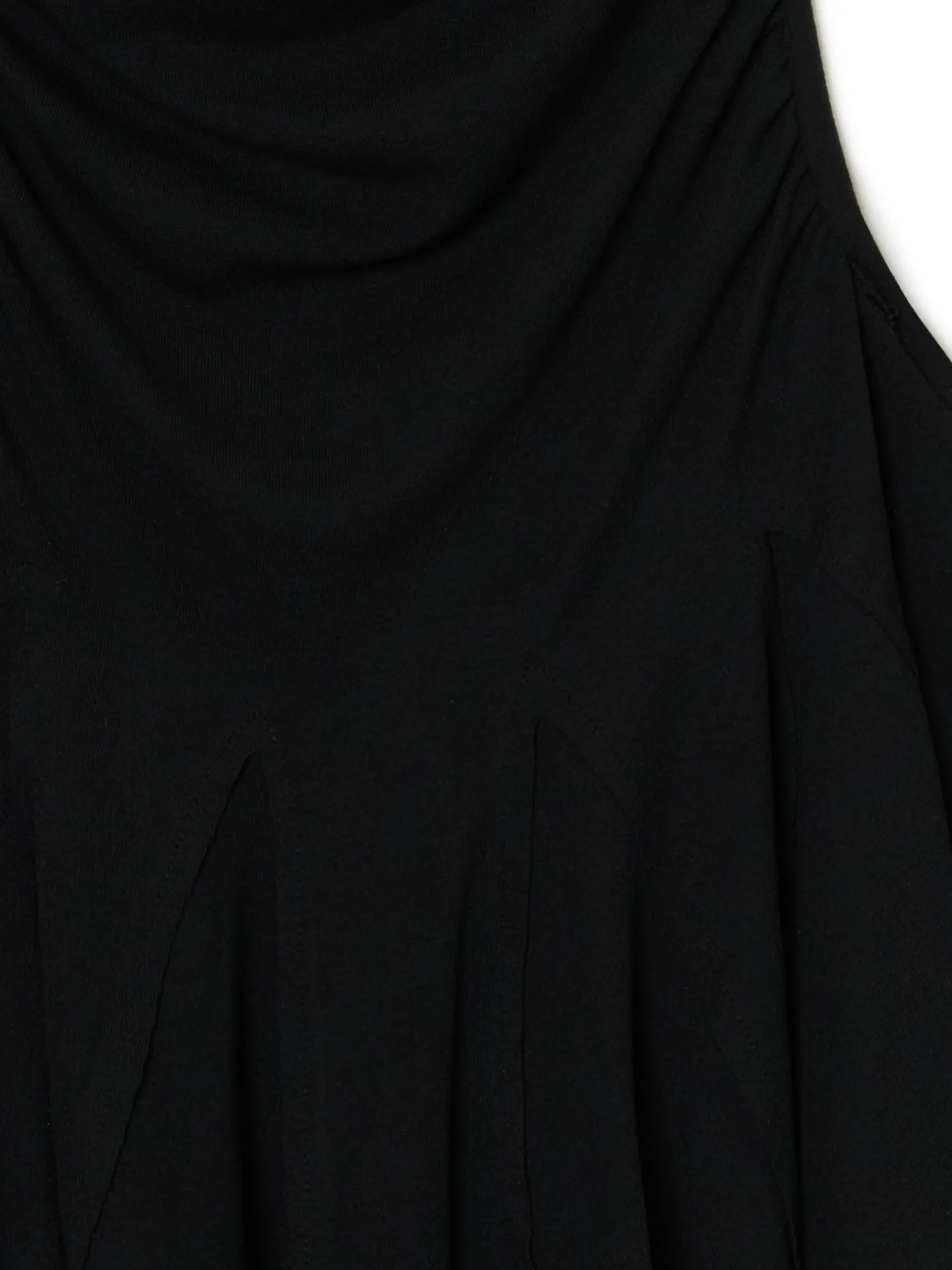 Outlet Cropp Czarna sukienka z długim rękawem czarny