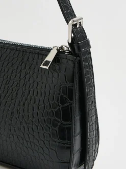 Fashion Cropp Czarna torebka z imitacji skóry czarny