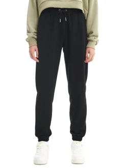 Hot Cropp Czarne dresowe joggery czarny