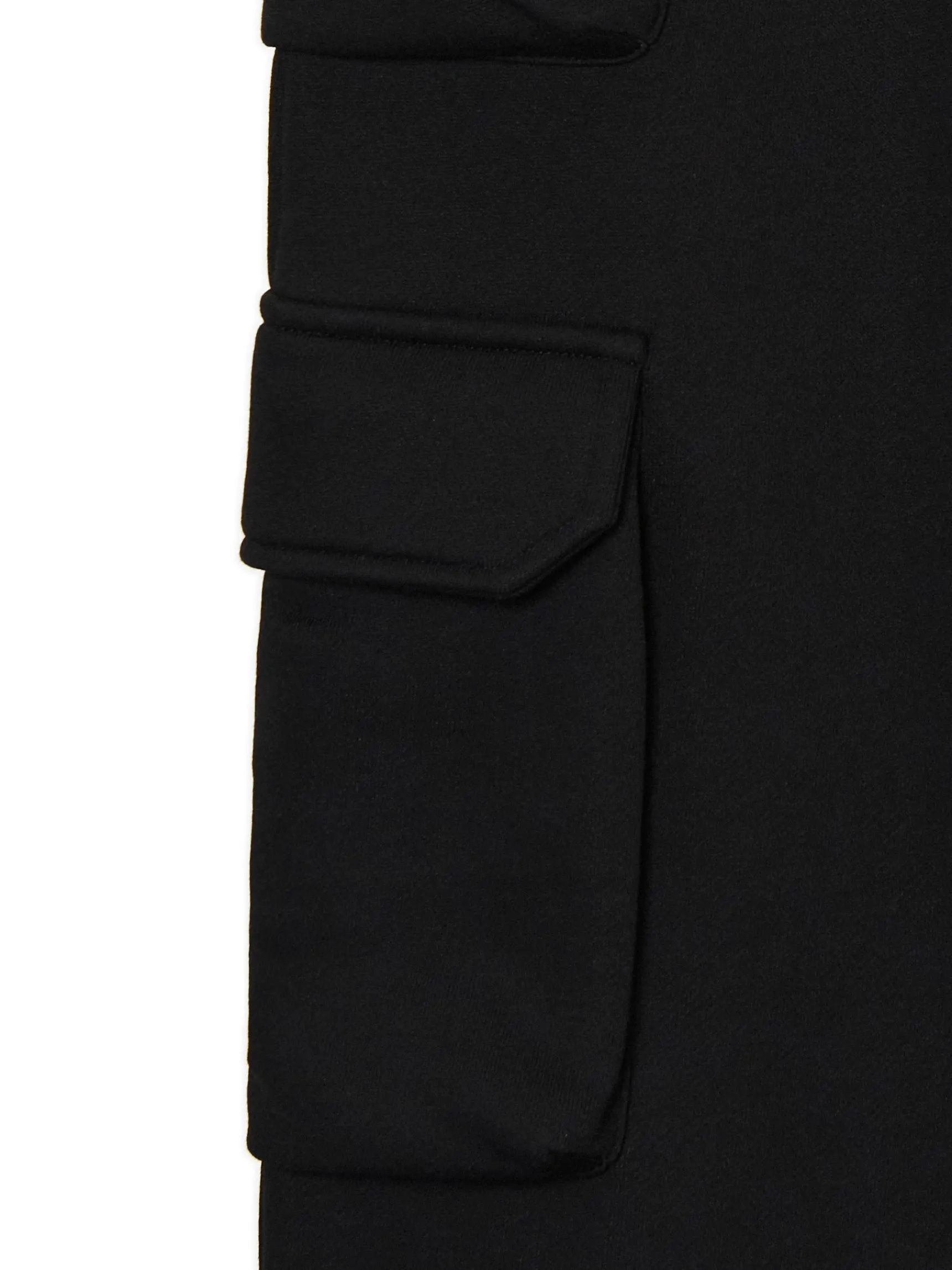 New Cropp Czarne dresowe joggery z kieszeniami cargo czarny