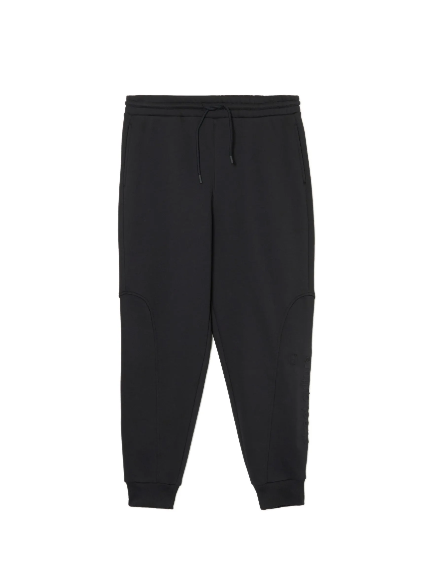 Fashion Cropp Czarne dresowe joggery z nadrukiem na nogawce czarny