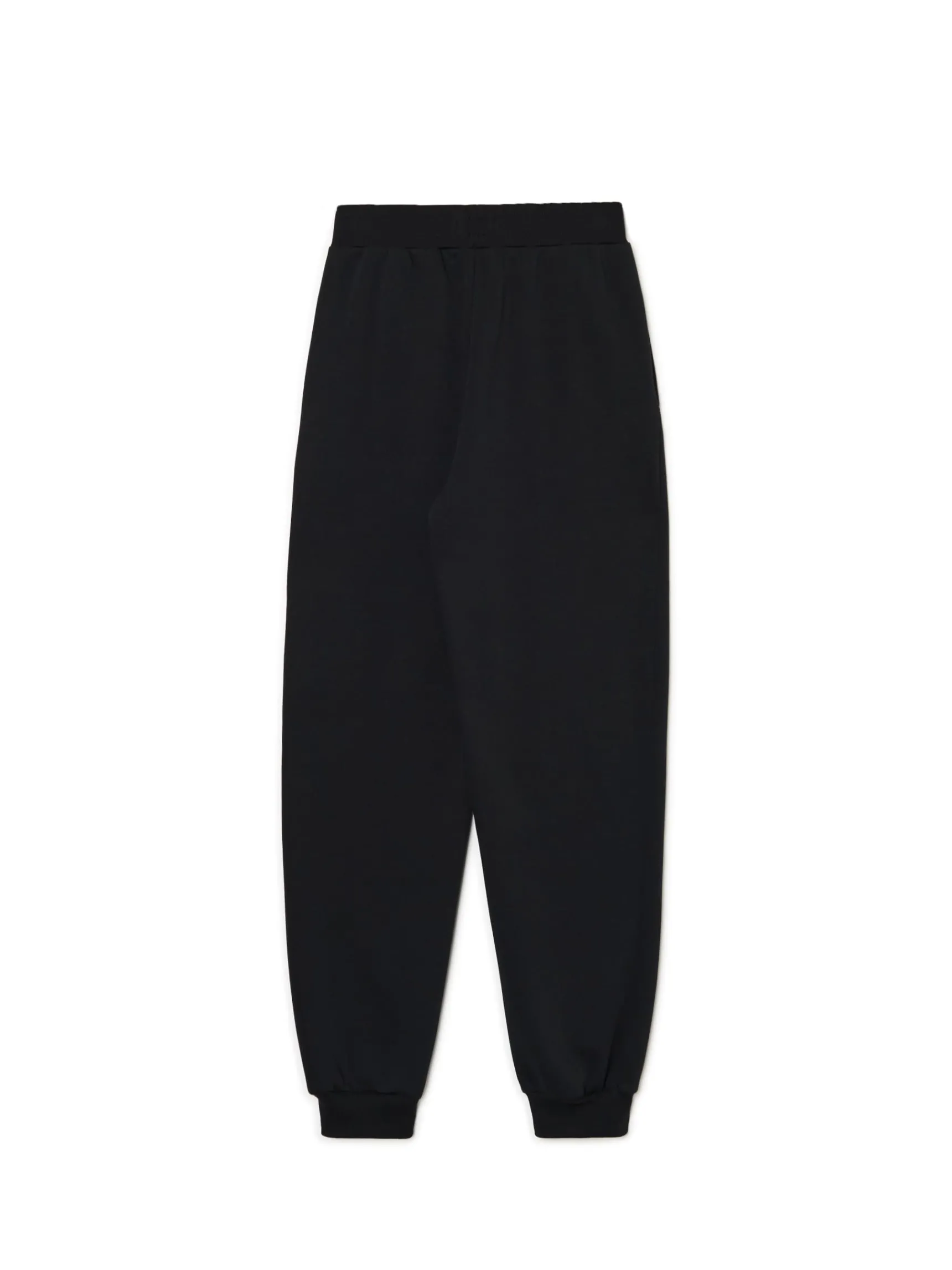 Clearance Cropp Czarne dresowe joggery z nadrukiem czarny