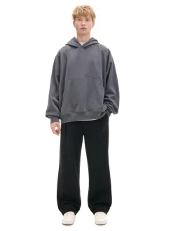 Online Cropp Czarne dresy wide leg czarny