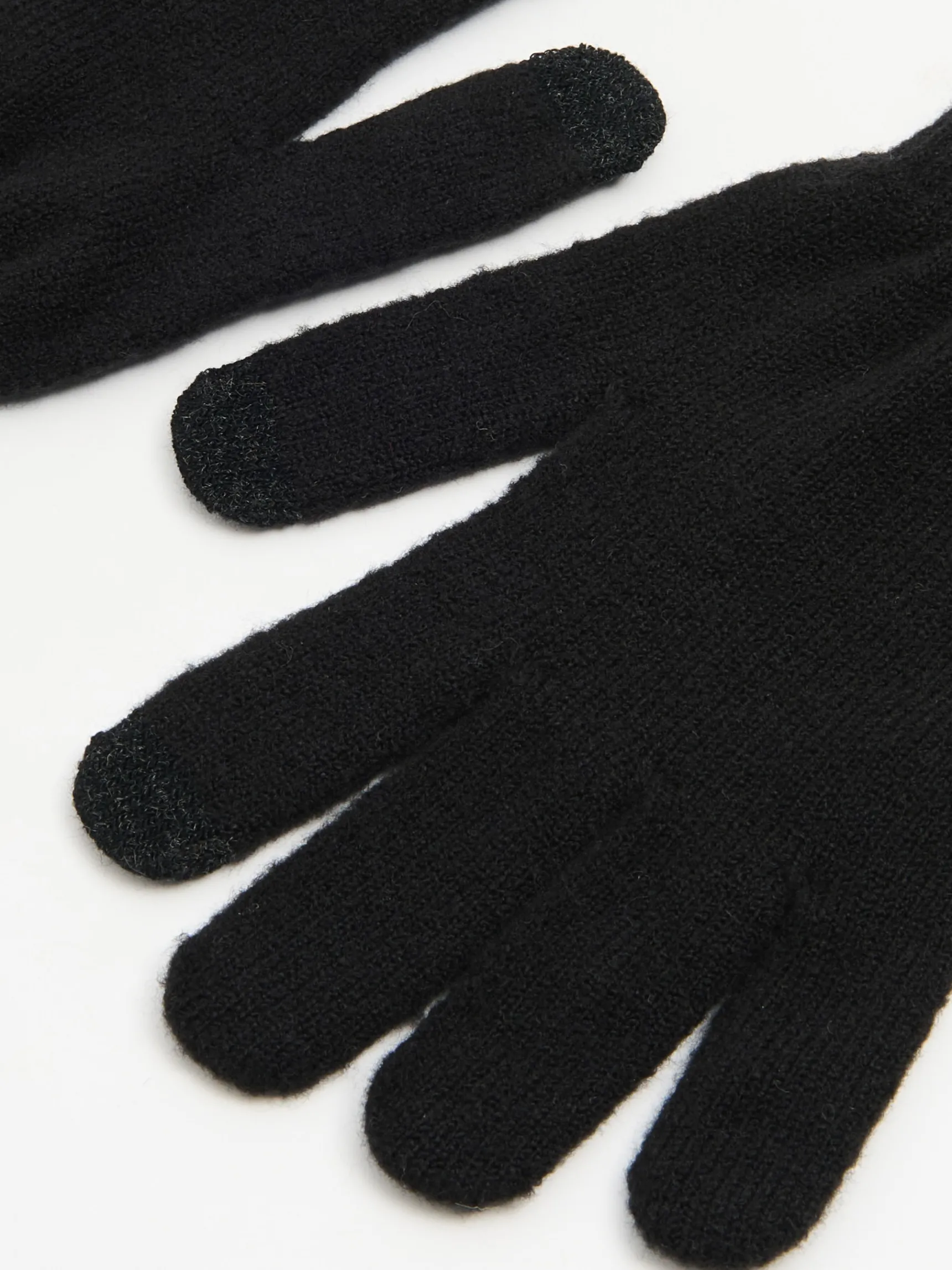 Clearance Cropp Czarne dzianinowe rękawiczki czarny