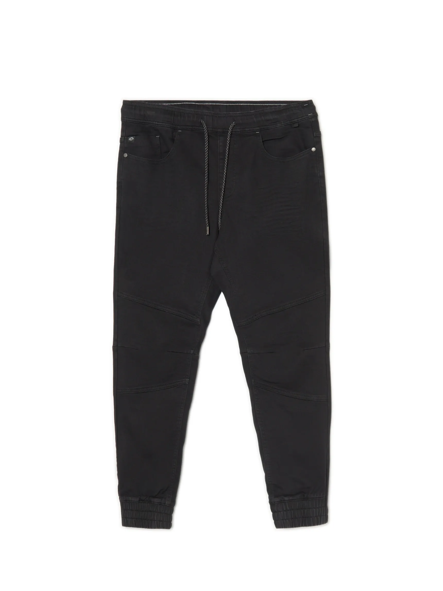 Online Cropp Czarne jeansowe joggery czarny
