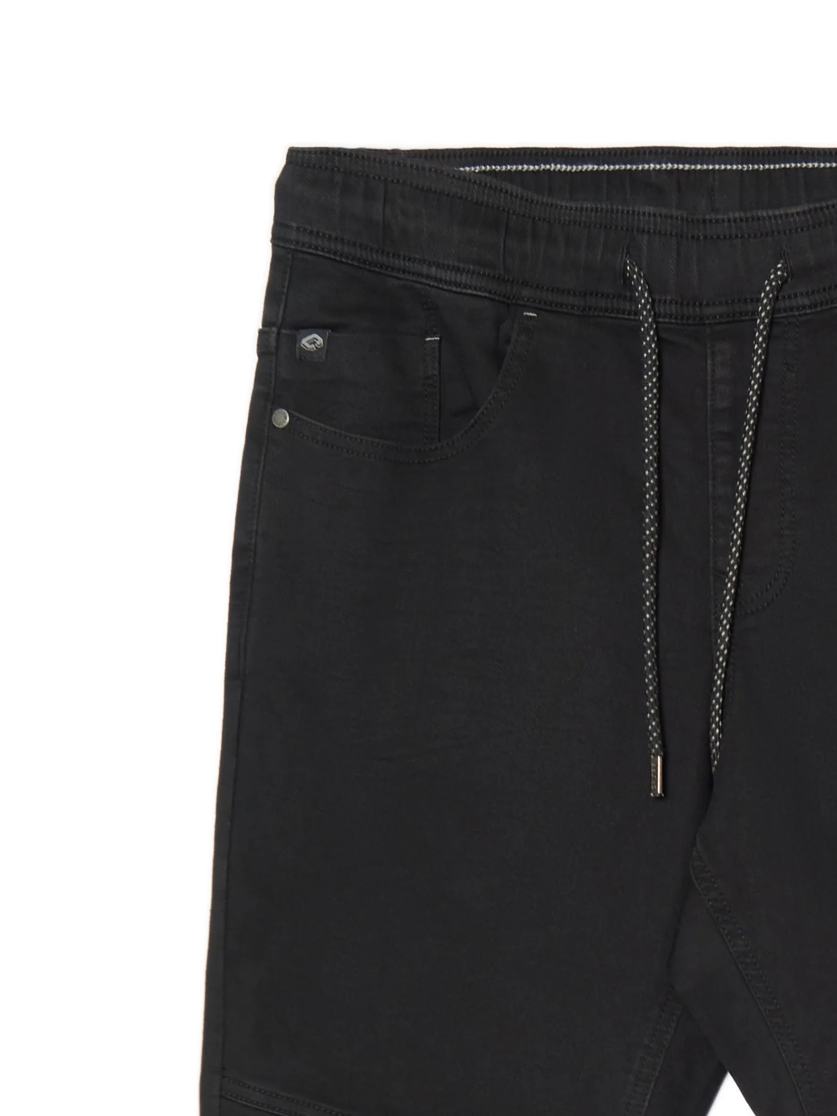 Online Cropp Czarne jeansowe joggery czarny