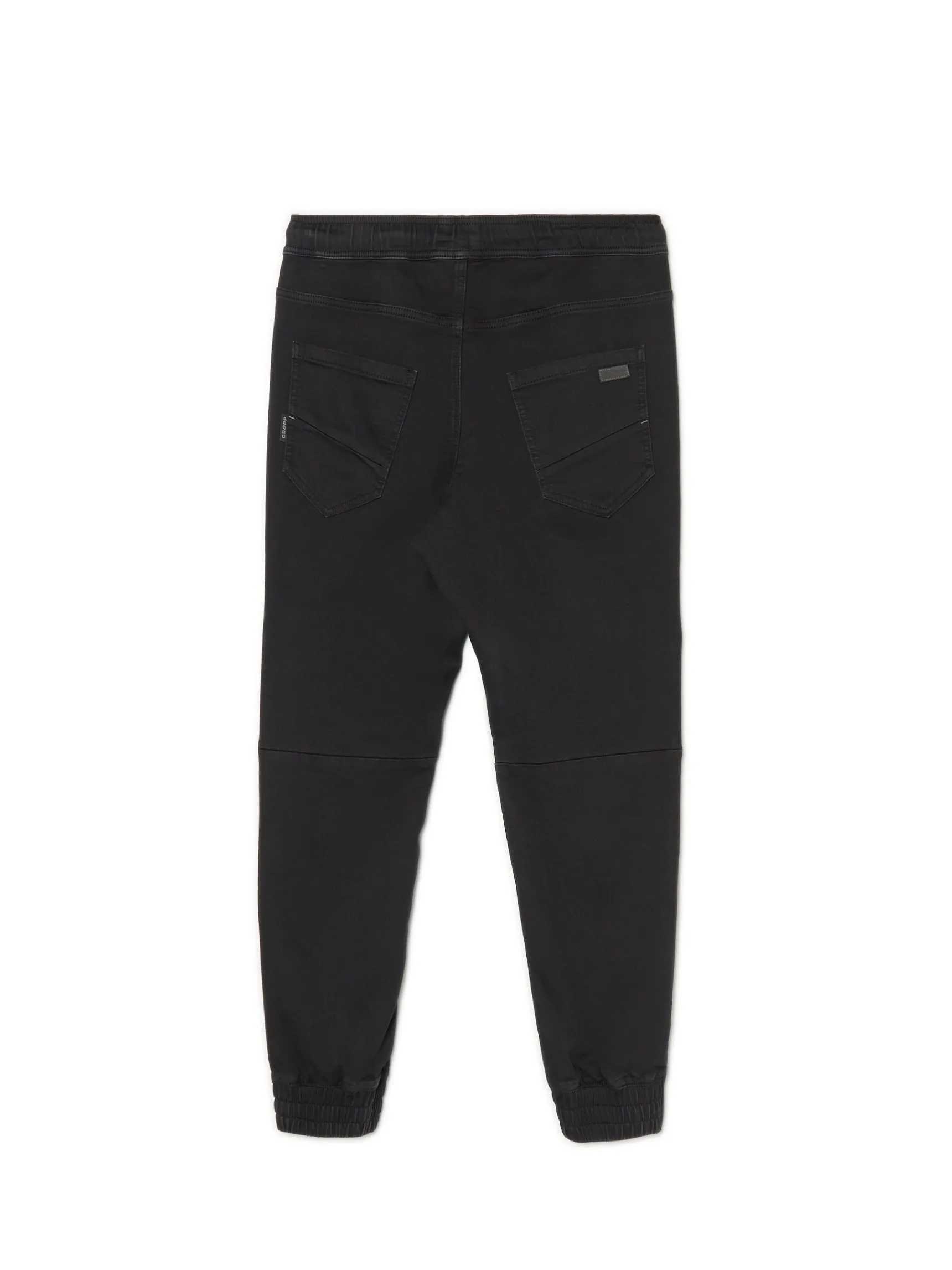 Online Cropp Czarne jeansowe joggery czarny