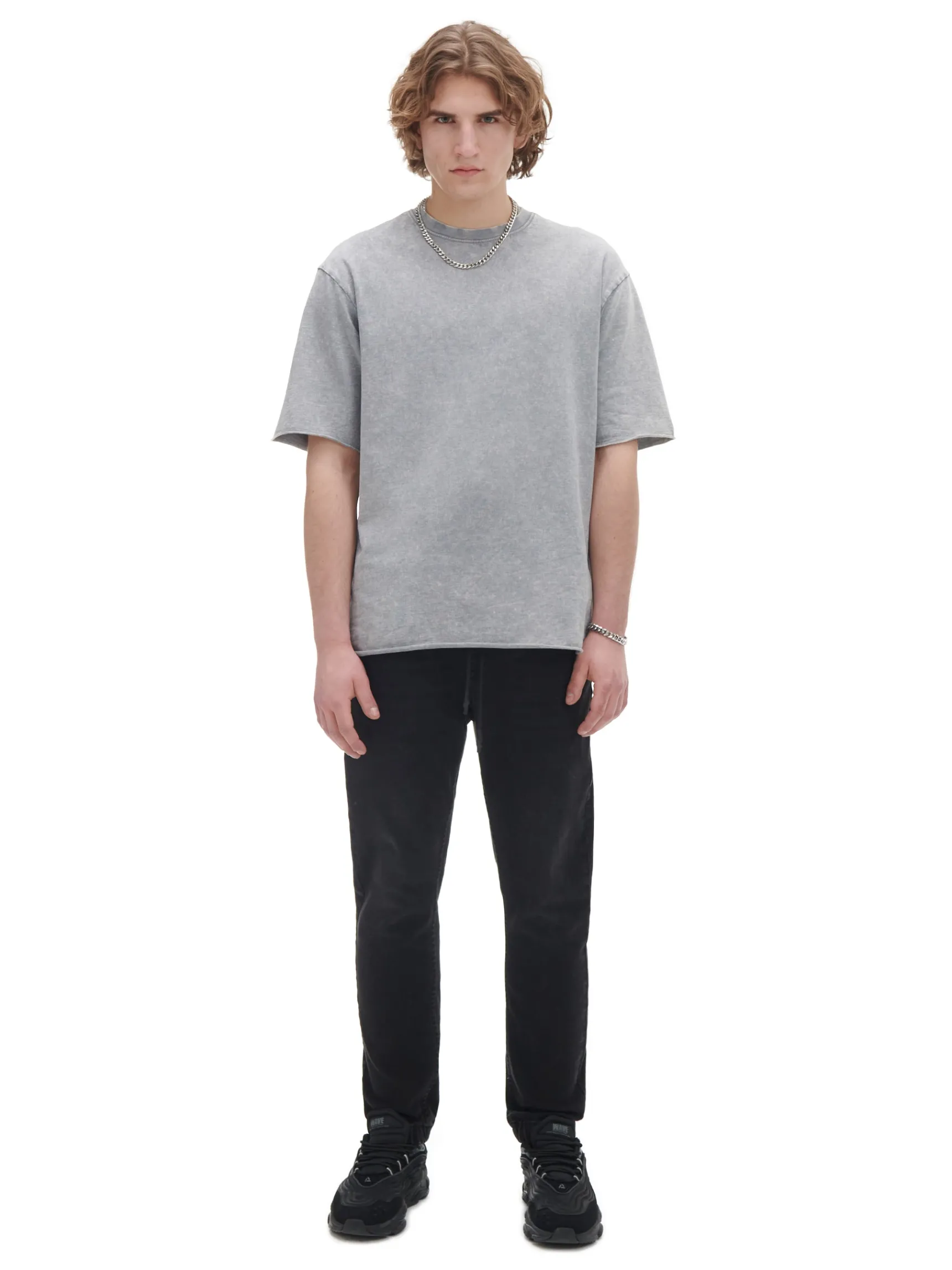 Fashion Cropp Czarne jeansowe joggery czarny