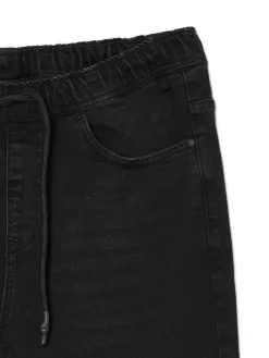 Fashion Cropp Czarne jeansowe joggery czarny