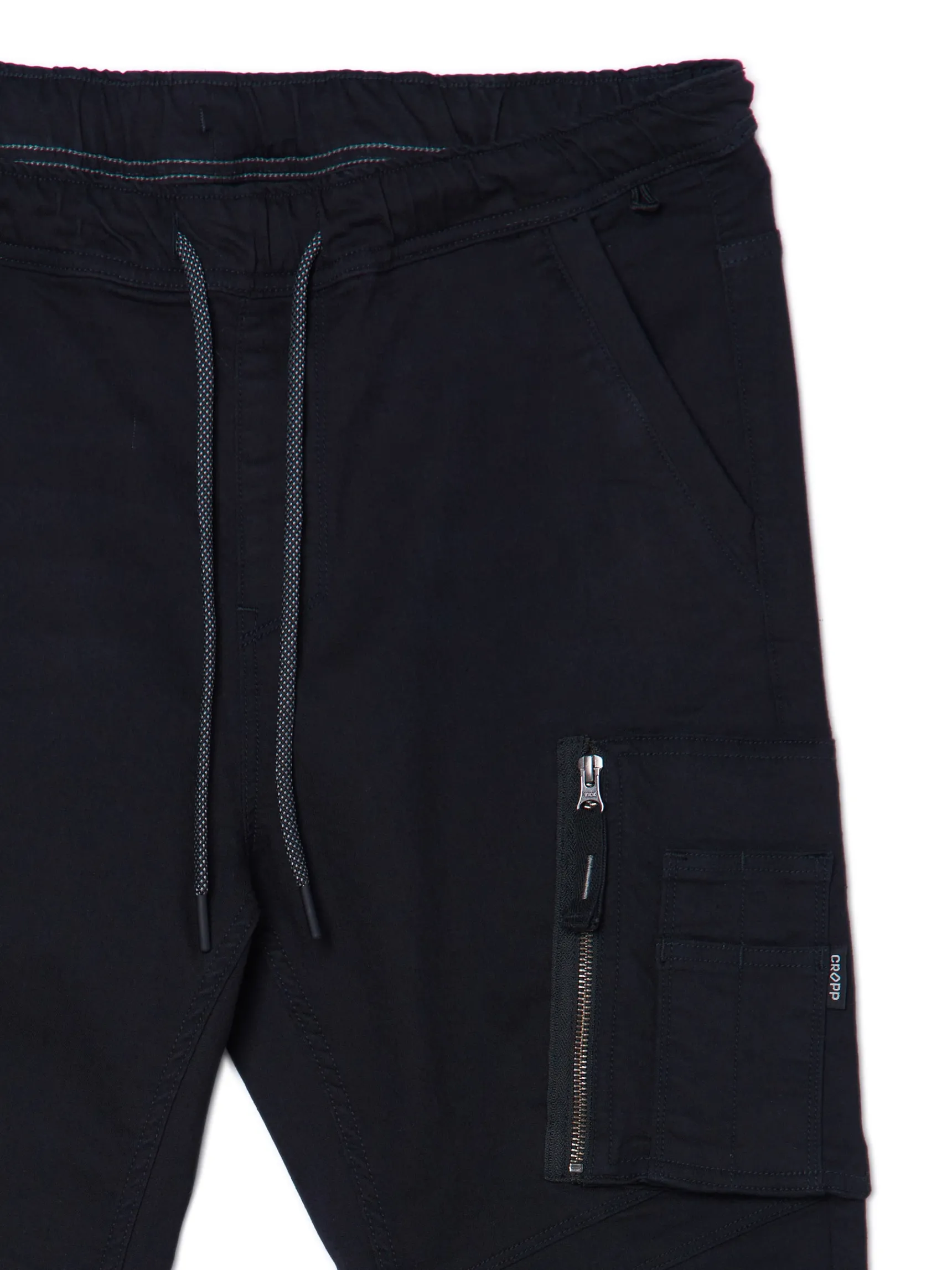 Clearance Cropp Czarne jeansowe joggery czarny