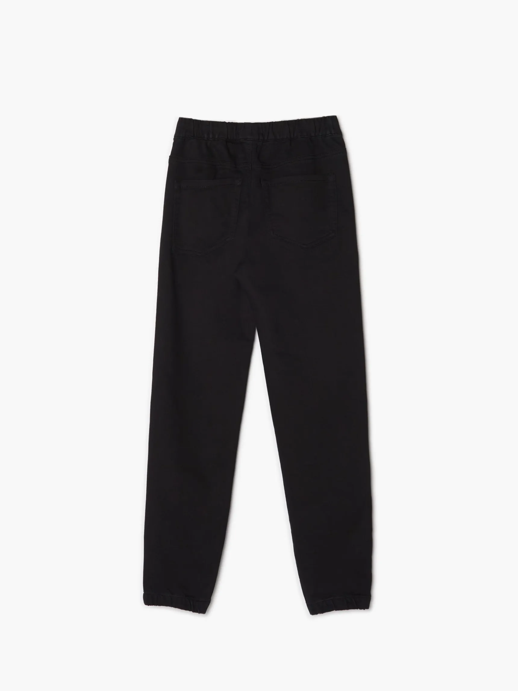 Clearance Cropp Czarne jeansowe joggery slim czarny