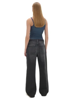 Online Cropp Czarne jeansy baggy czarny