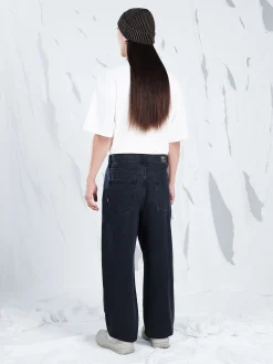 Online Cropp Czarne jeansy baggy czarny