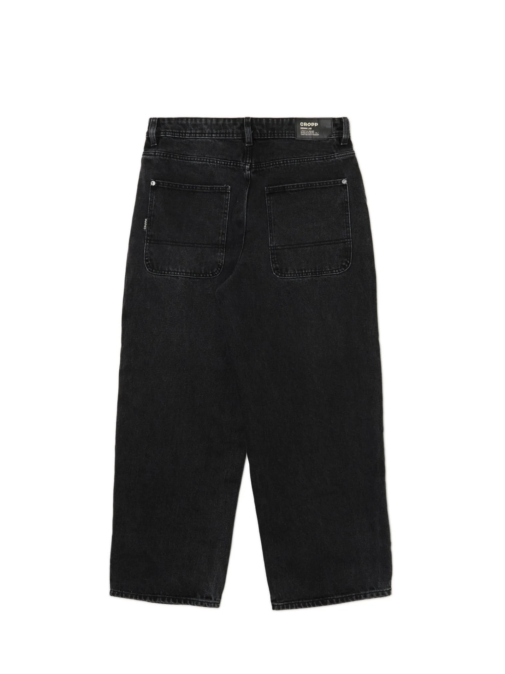 Online Cropp Czarne jeansy baggy czarny