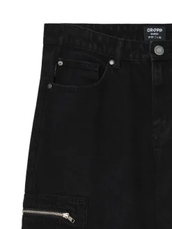 Discount Cropp Czarne jeansy baggy balloon czarny