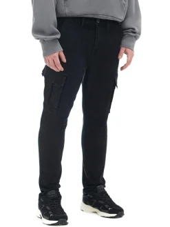 Hot Cropp Czarne jeansy carrot czarny