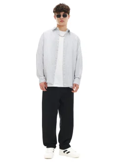 Outlet Cropp Czarne jeansy loose czarny