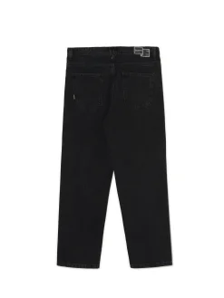 Outlet Cropp Czarne jeansy loose czarny