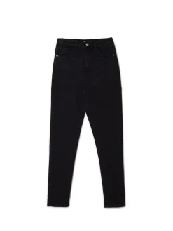 New Cropp Czarne jeansy mom slim czarny