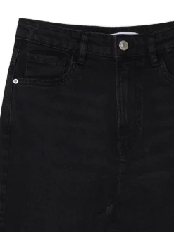 New Cropp Czarne jeansy mom slim czarny