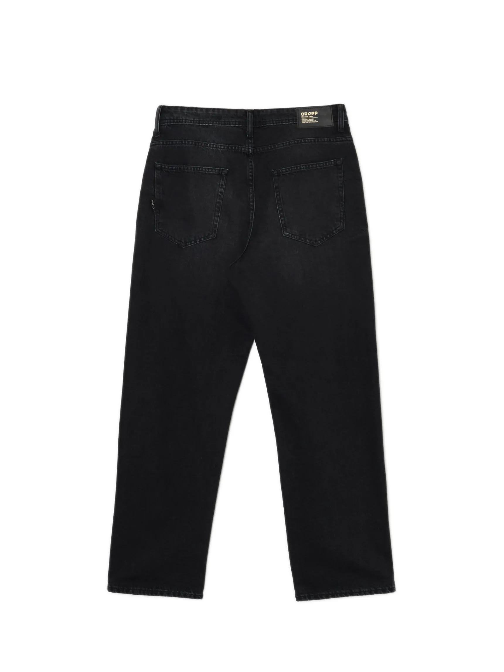 Clearance Cropp Czarne jeansy relaxed czarny