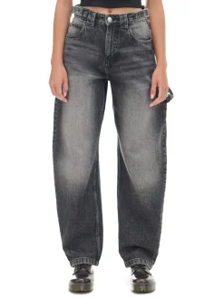 Online Cropp Czarne jeansy skater czarny