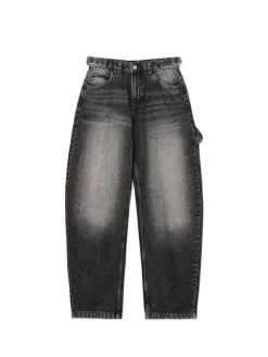 Online Cropp Czarne jeansy skater czarny