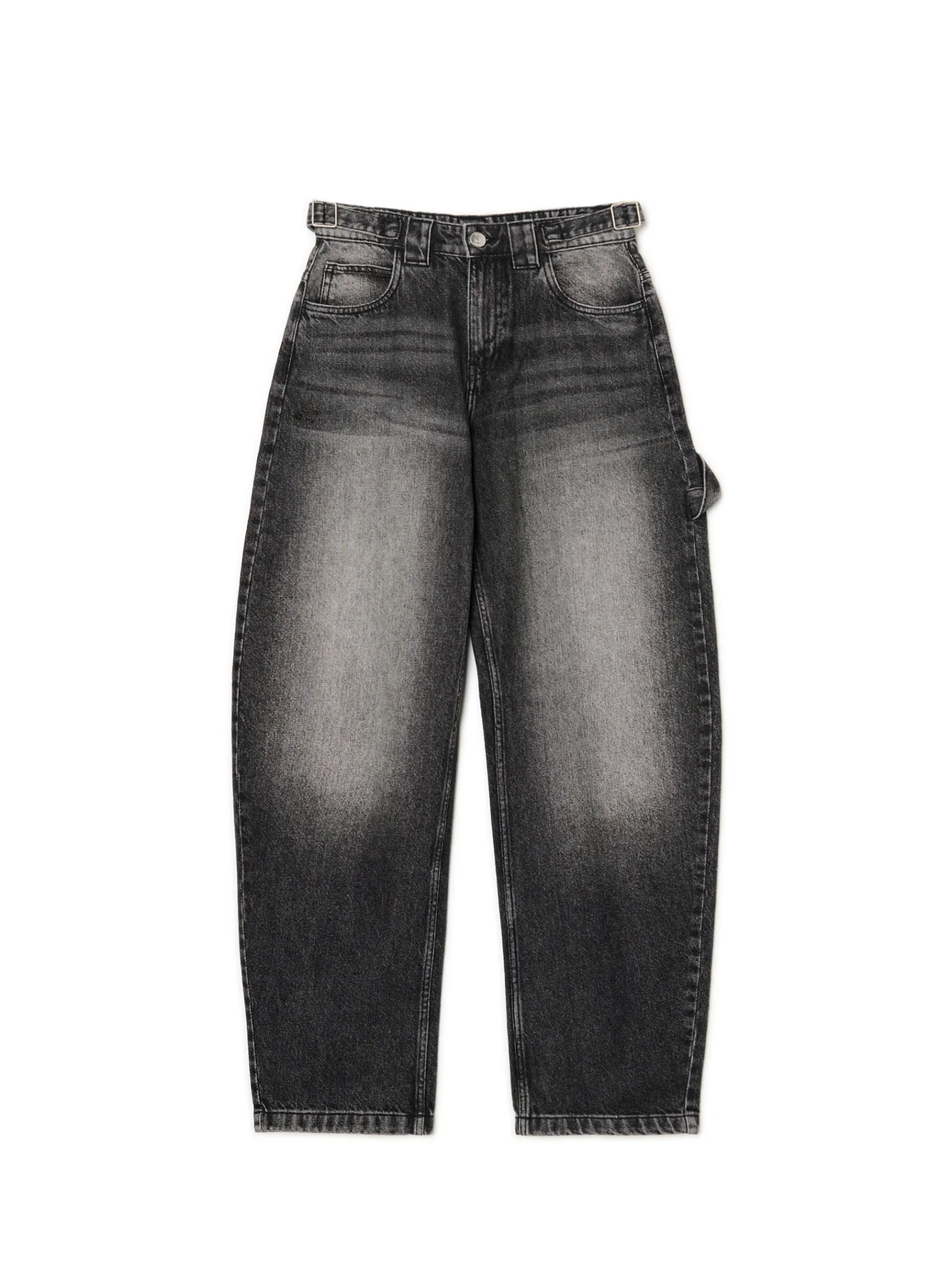 Online Cropp Czarne jeansy skater czarny