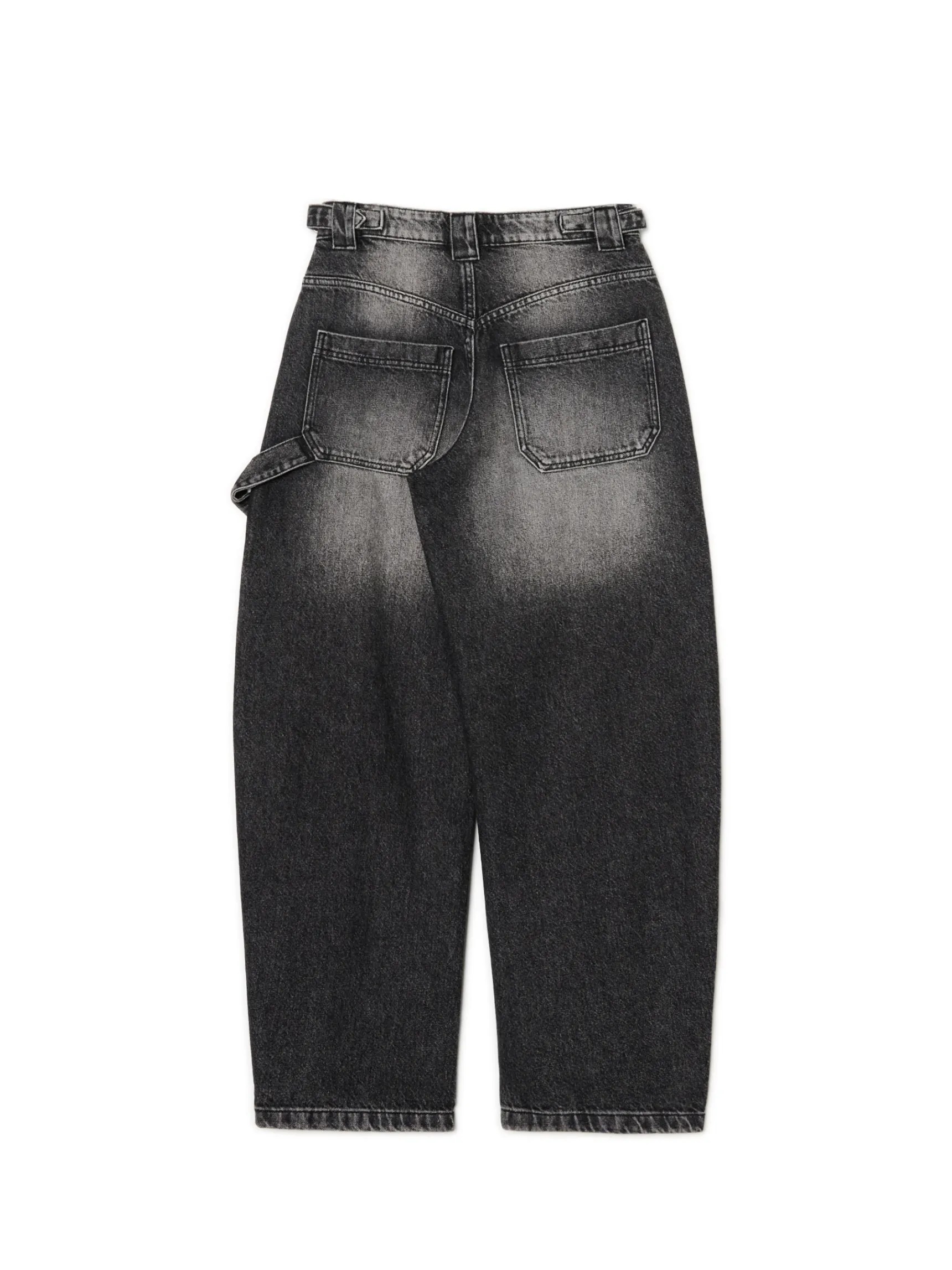 Online Cropp Czarne jeansy skater czarny
