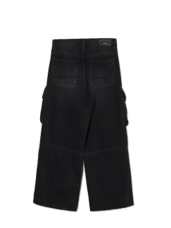 New Cropp Czarne jeansy skater z kieszeniami czarny