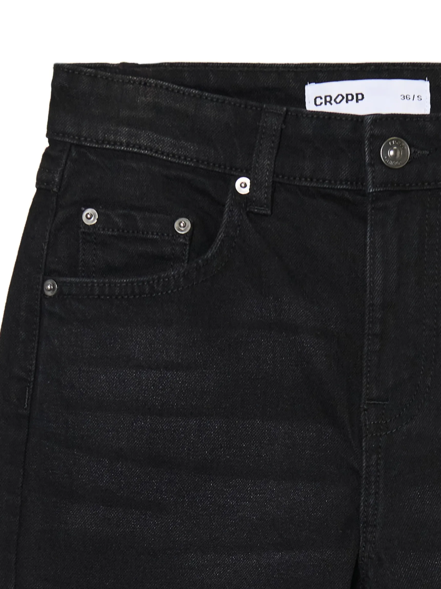 Sale Cropp Czarne jeansy skinny flare czarny