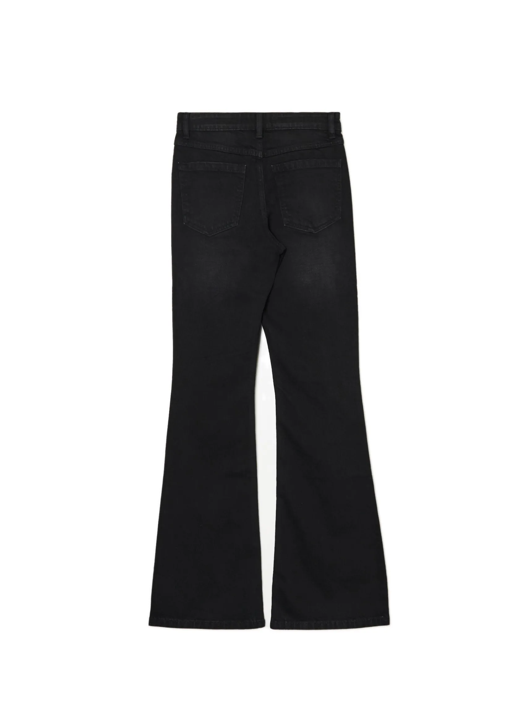Sale Cropp Czarne jeansy skinny flare czarny